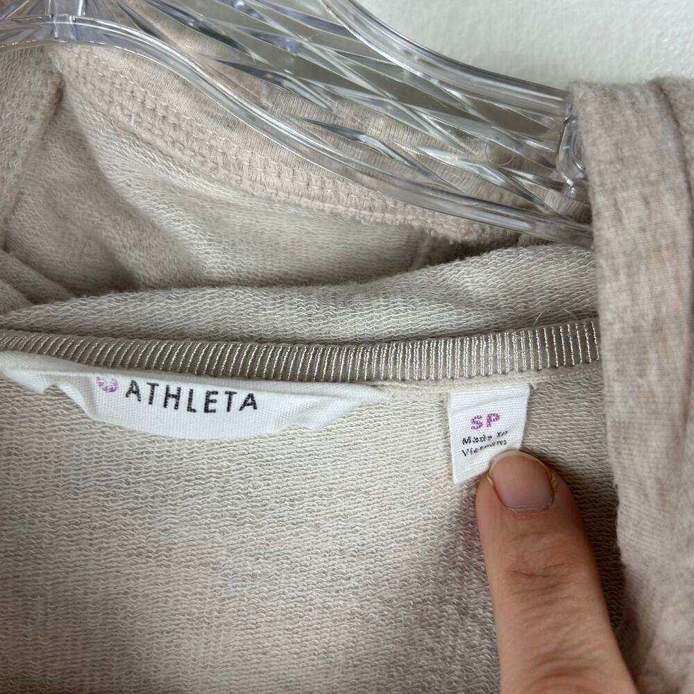 Athleta Power Down Dress Size Small Petite SP Oatmeal Heather Athleisure Casual - Picture 4 of 8